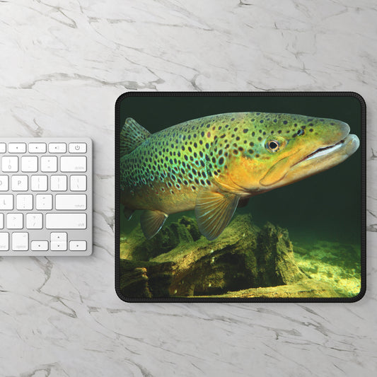 Brown Trout Fish Gaming Mouse Pad for the Fly Fisherwoman