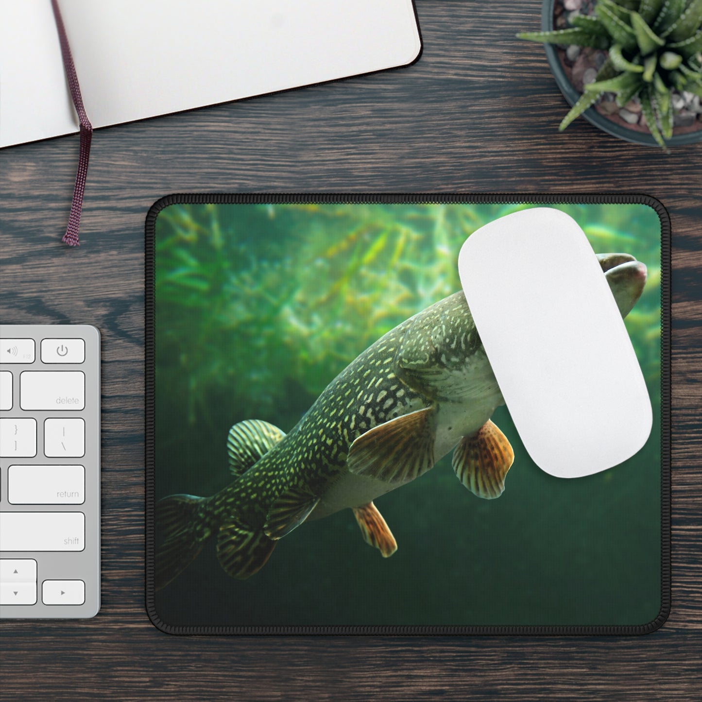 Northen Pike Fish Gaming Mouse Pad for the Big Game Fisherman