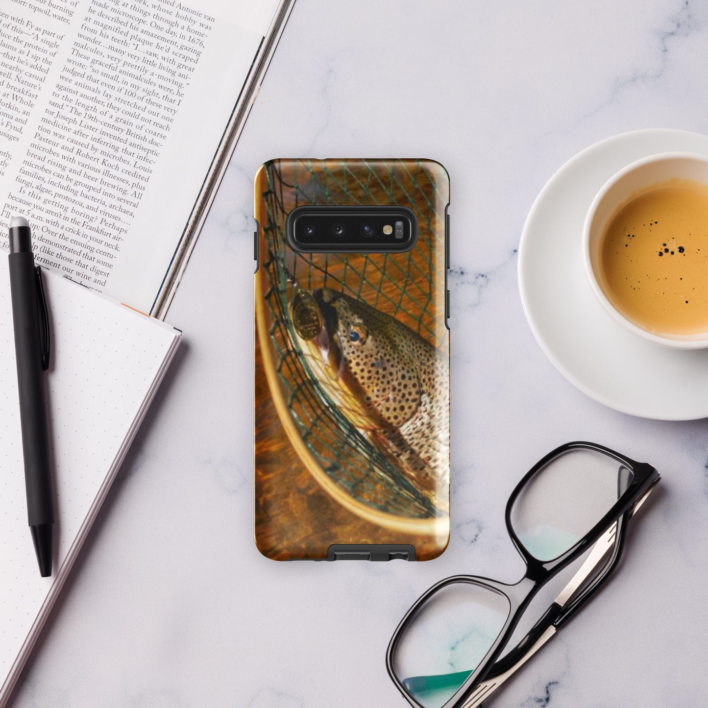 Tough phone case Brown Trout design for Samsung®