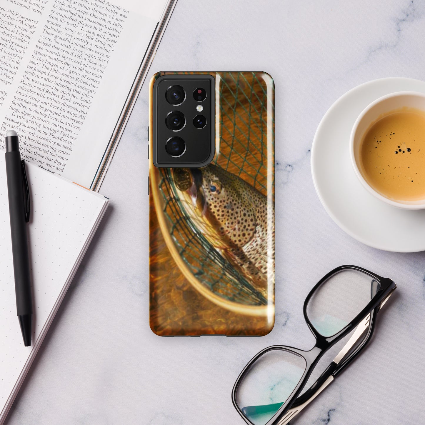 Tough phone case Brown Trout design for Samsung®