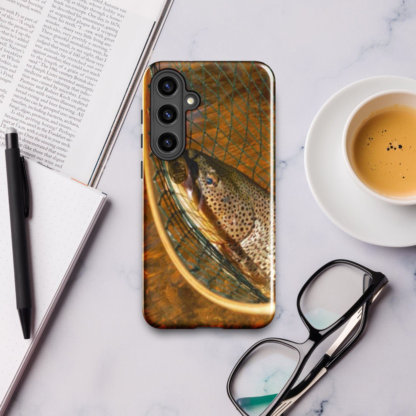 Tough phone case Brown Trout design for Samsung®